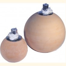 Terracotta Öl-Lampe RUND d:20 cm H0169